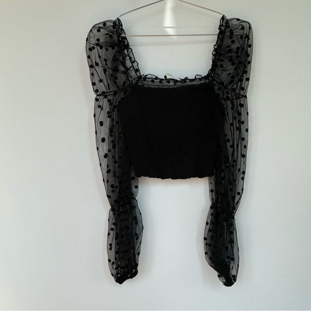 Polka Dot Crop Top